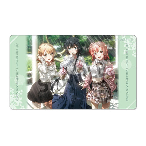 『やはり俺の青春ラブコメはまちがっている。完』描き下ろしラバーマット 雪乃&結衣&いろは 公園デート ver.